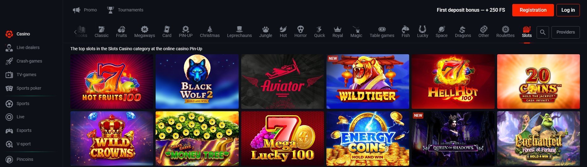 Pin Up Casino: Gaming Options